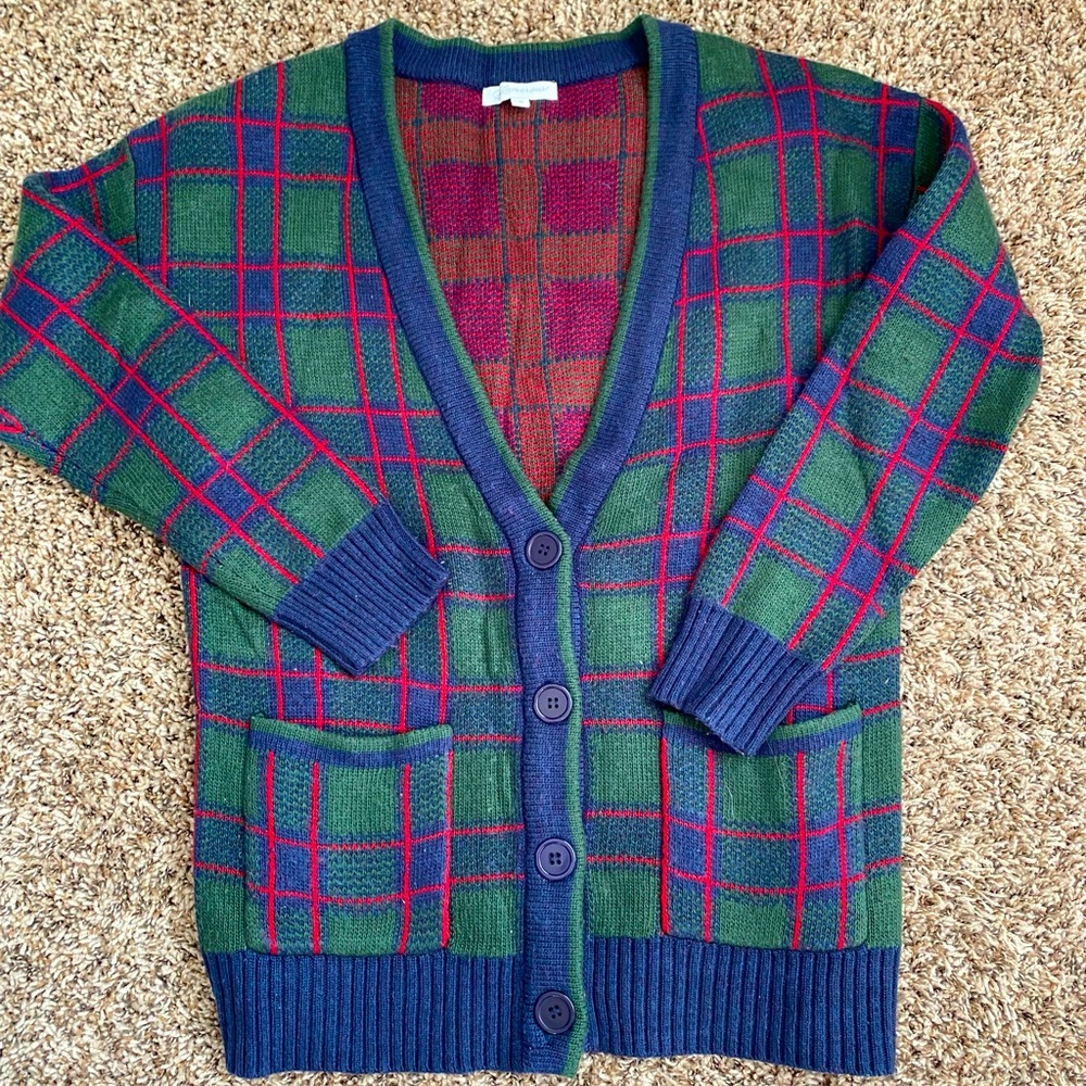 Tartan Plaid Cardigan